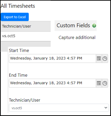 Timesheets